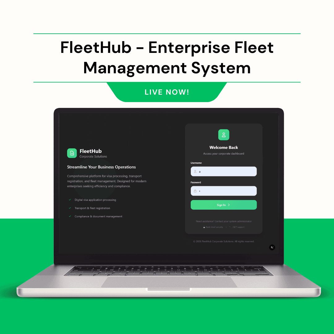 FleetHub | Enterprise Fleet & Visa Management Platform